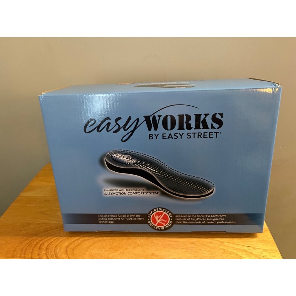 Easy Works Easy Street Women's Black Lead Work Shoes Clogs 9.5WW Slip Resistant - Picture 14 of 16
